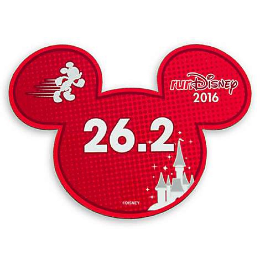 Apparel * | Disney Mini Auto Magnet Rundisney Mickey Ears 2016 26.2 Online Discount