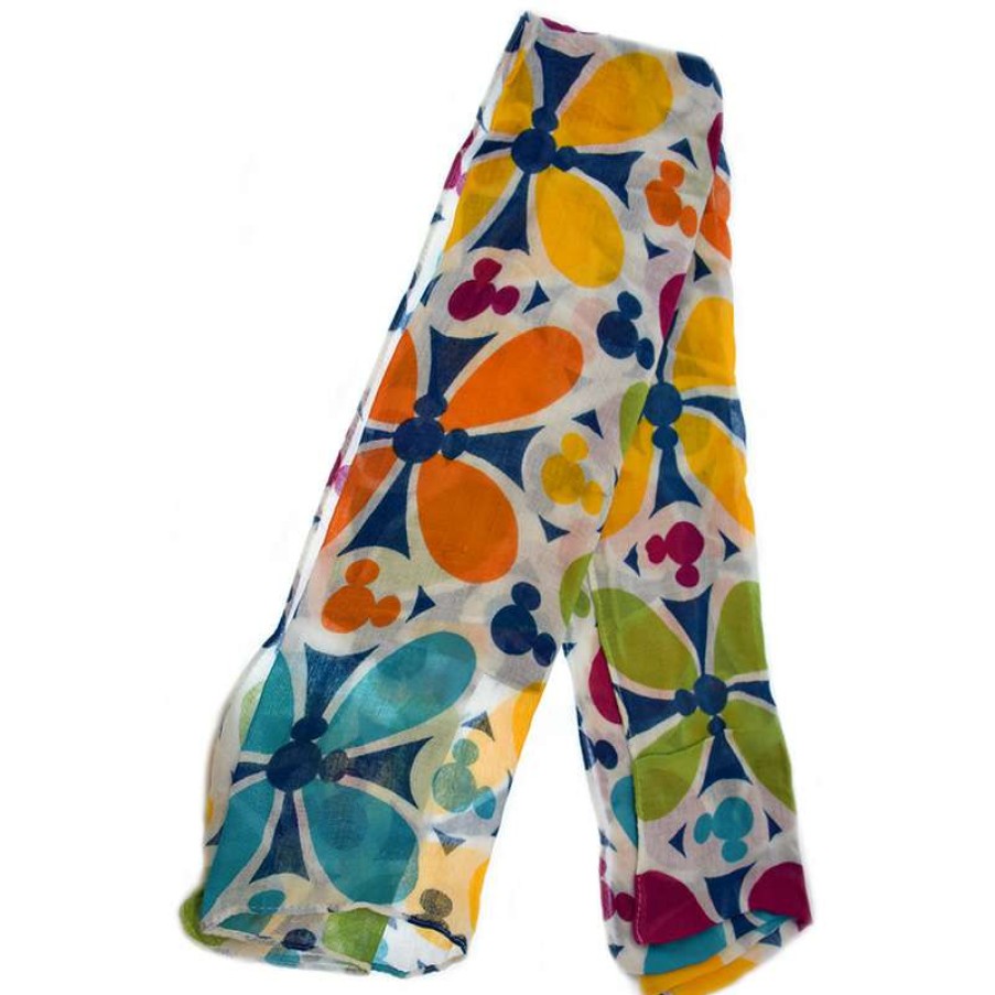 Apparel * | Disney Scarf Mickey Icon Multi Color Crazy Deals