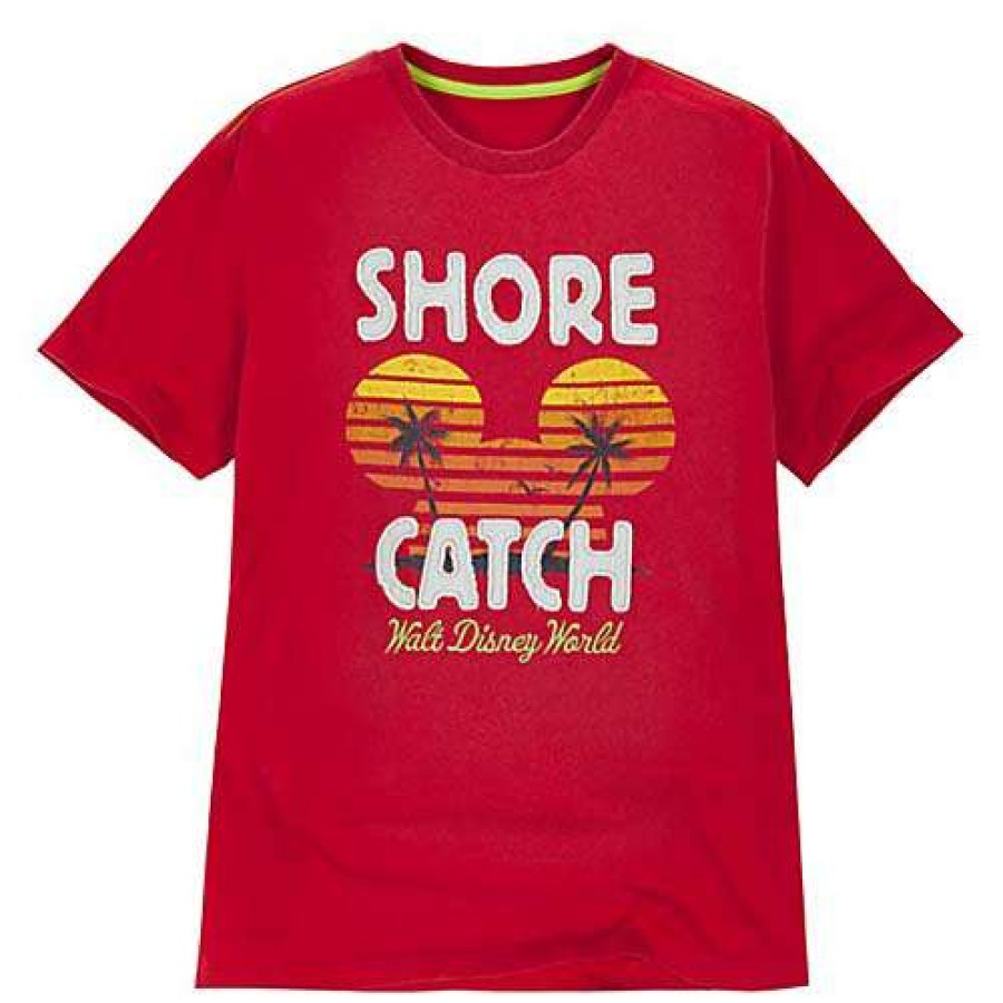 Apparel * | Disney Adult Shirt Shore Catch Walt Disney World Mickey Mouse Discount Store