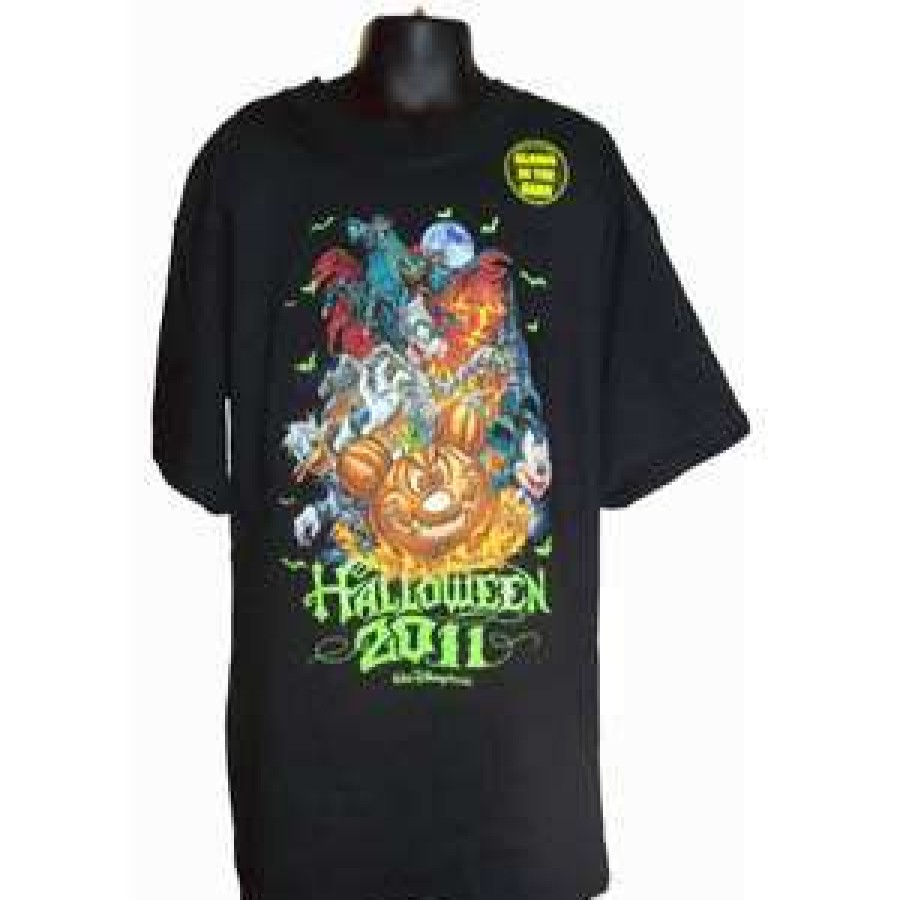 Apparel * | Disney Youth Shirt 2011 Halloween Logo Glow In The Dark Top Sellers