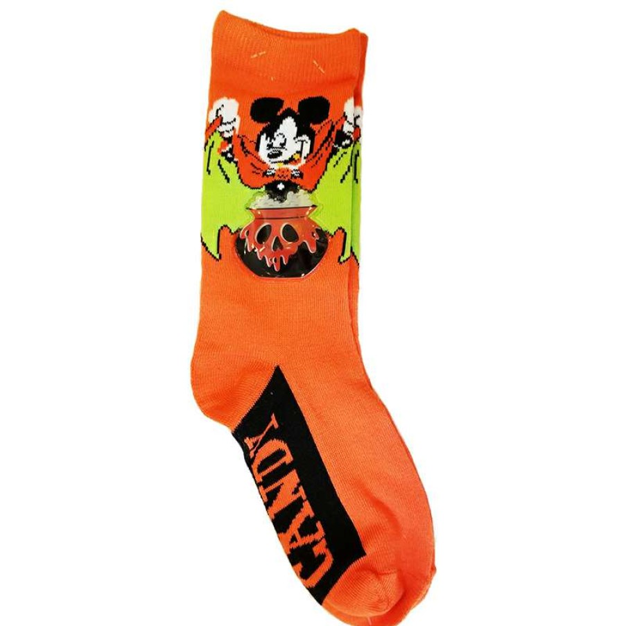 Accessories * | Disney Halloween Socks Halloween Vampire Mickey Light Up Cauldron Free Delivery