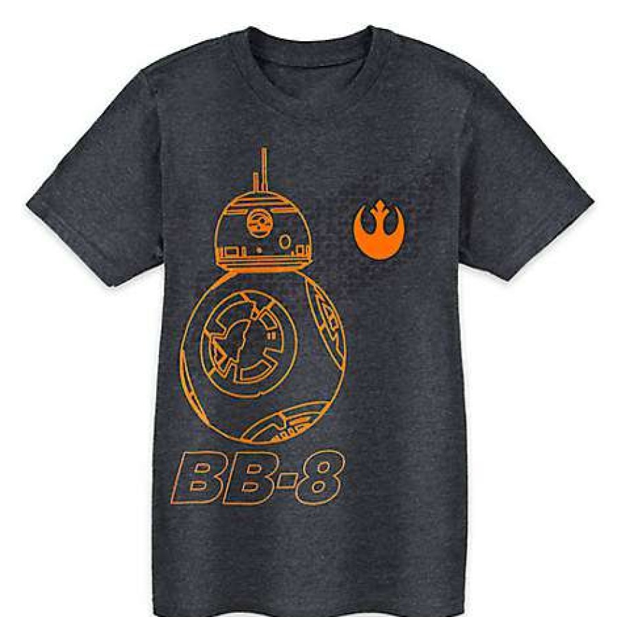 Apparel * | Disney Child Shirt Bb-8 Heathered Tee Gray Hot Sell