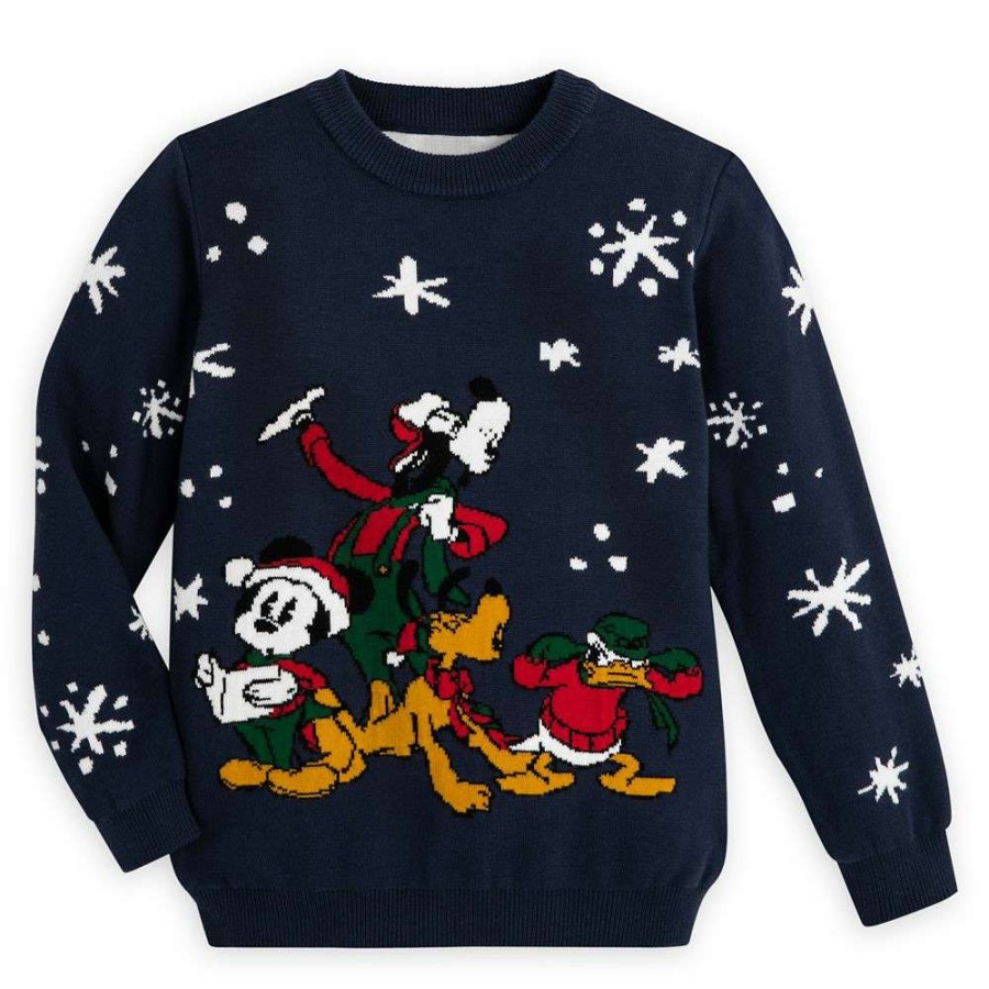 Apparel * | Disney Adults Sweater Christmas 2022 Mickey And Friends Cheaper