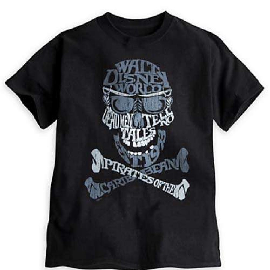 Apparel * | Disney Child Shirt Pirates Of The Caribbean Skull Of Words Discount Online