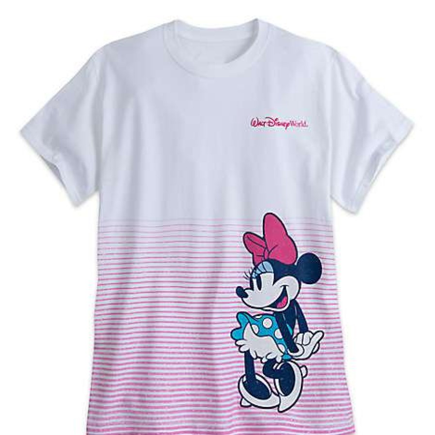 Apparel * | Disney Adult Shirt Minnie Mouse Graphic Tee Walt Disney World Good Quality