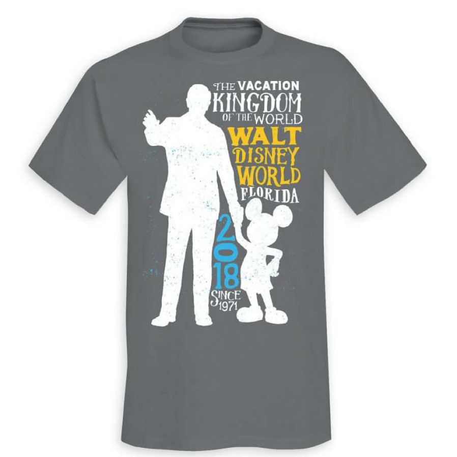 Apparel * | Disney Adult Shirt 2018 Mickey And Walt Limited Release Premium